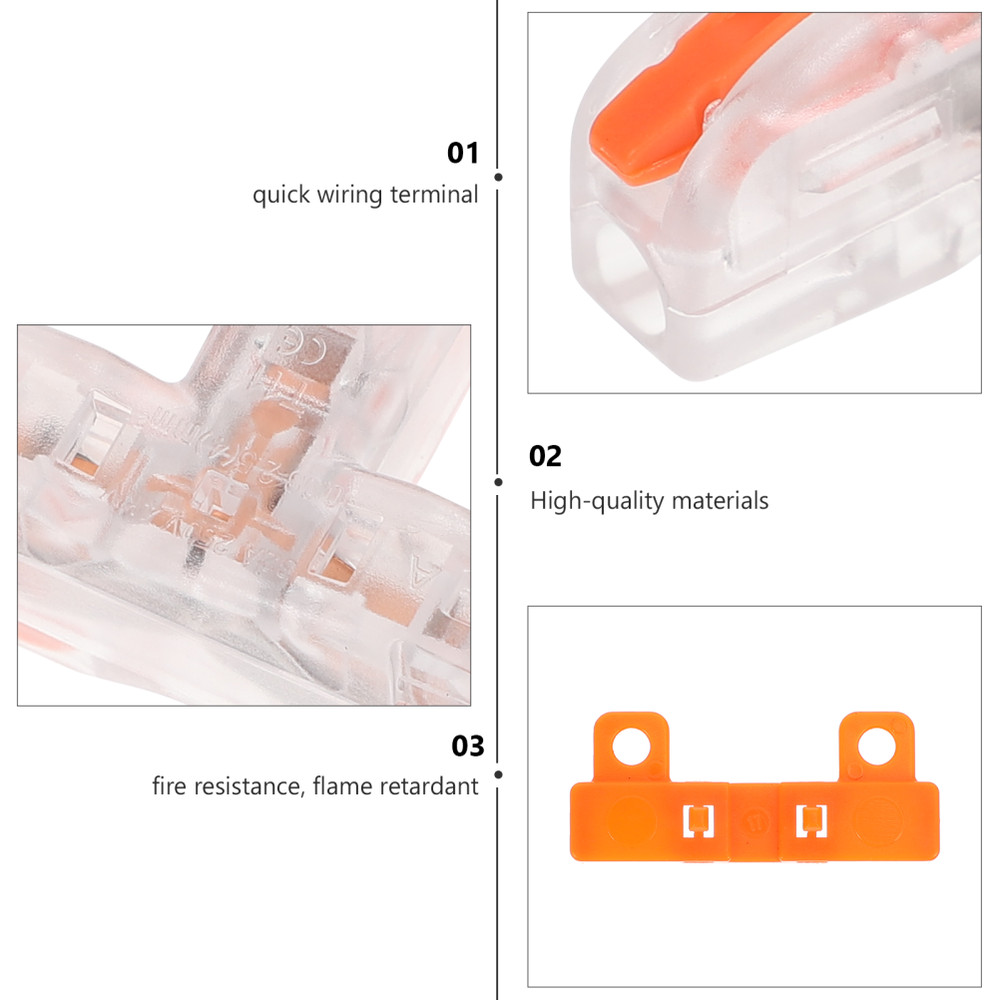 10pcs Quick Splice Wire Connectors Tinned Copper Terminals Cable Connectors