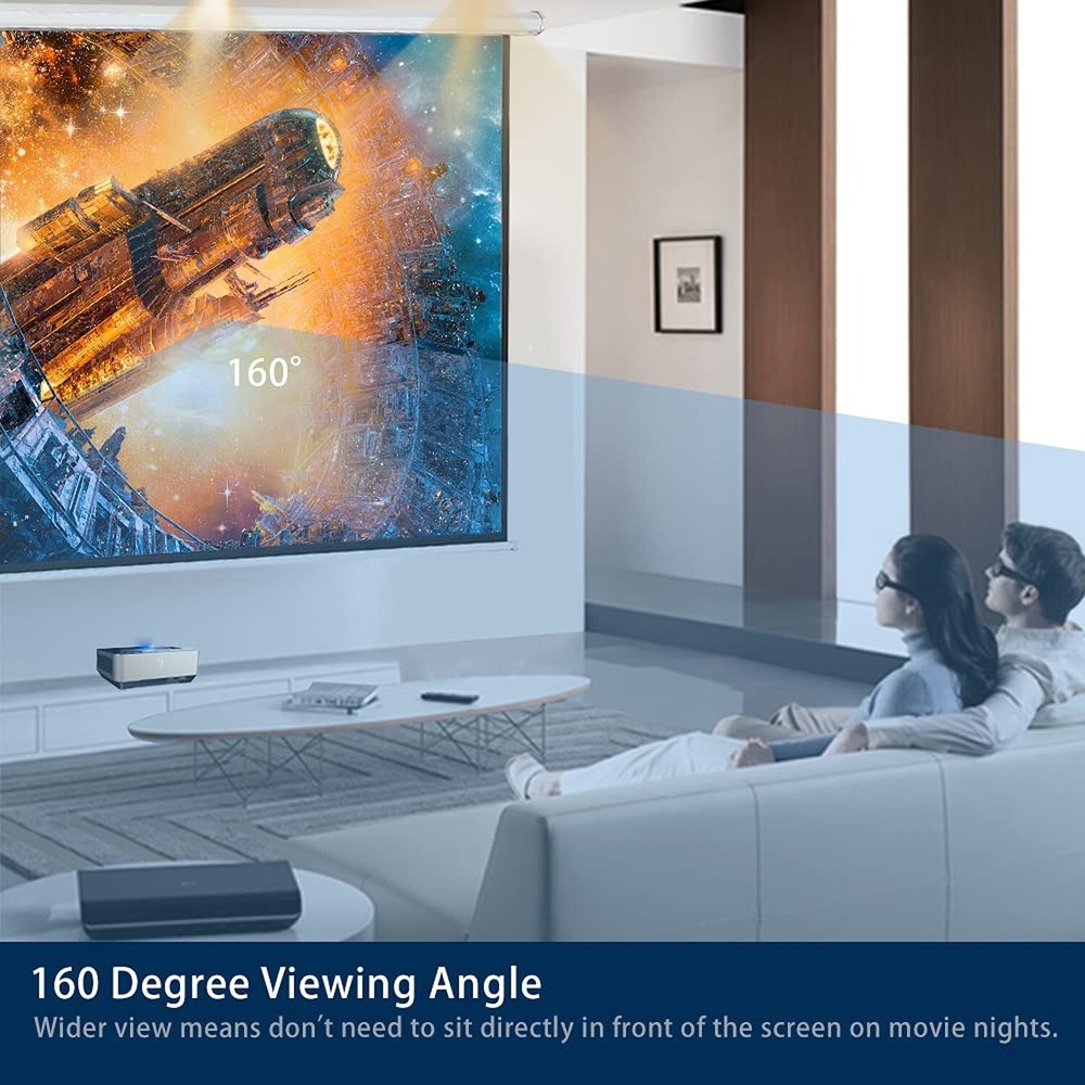 Kayle 110" Motorized Projector Screen Electric Diagonal Automatic Projection ...