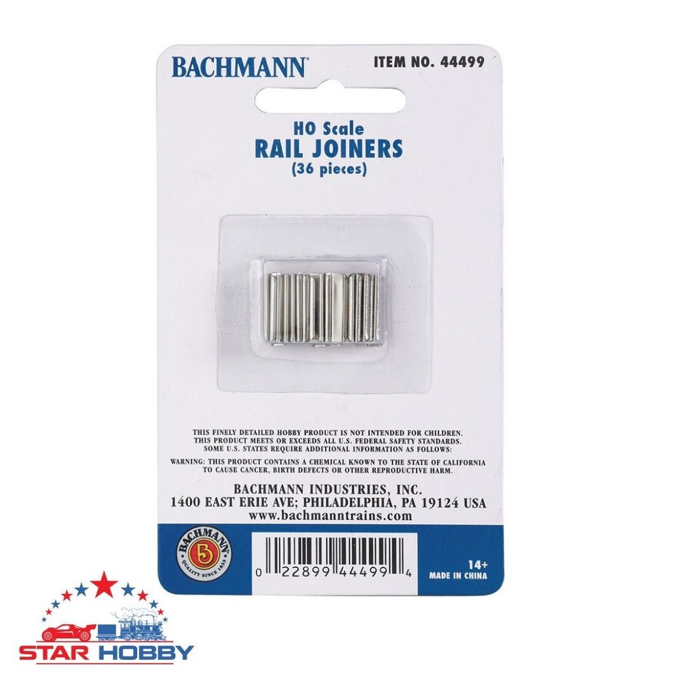 Bachmann 44499 RAIL JOINERS (HO SCALE) (36) NEW