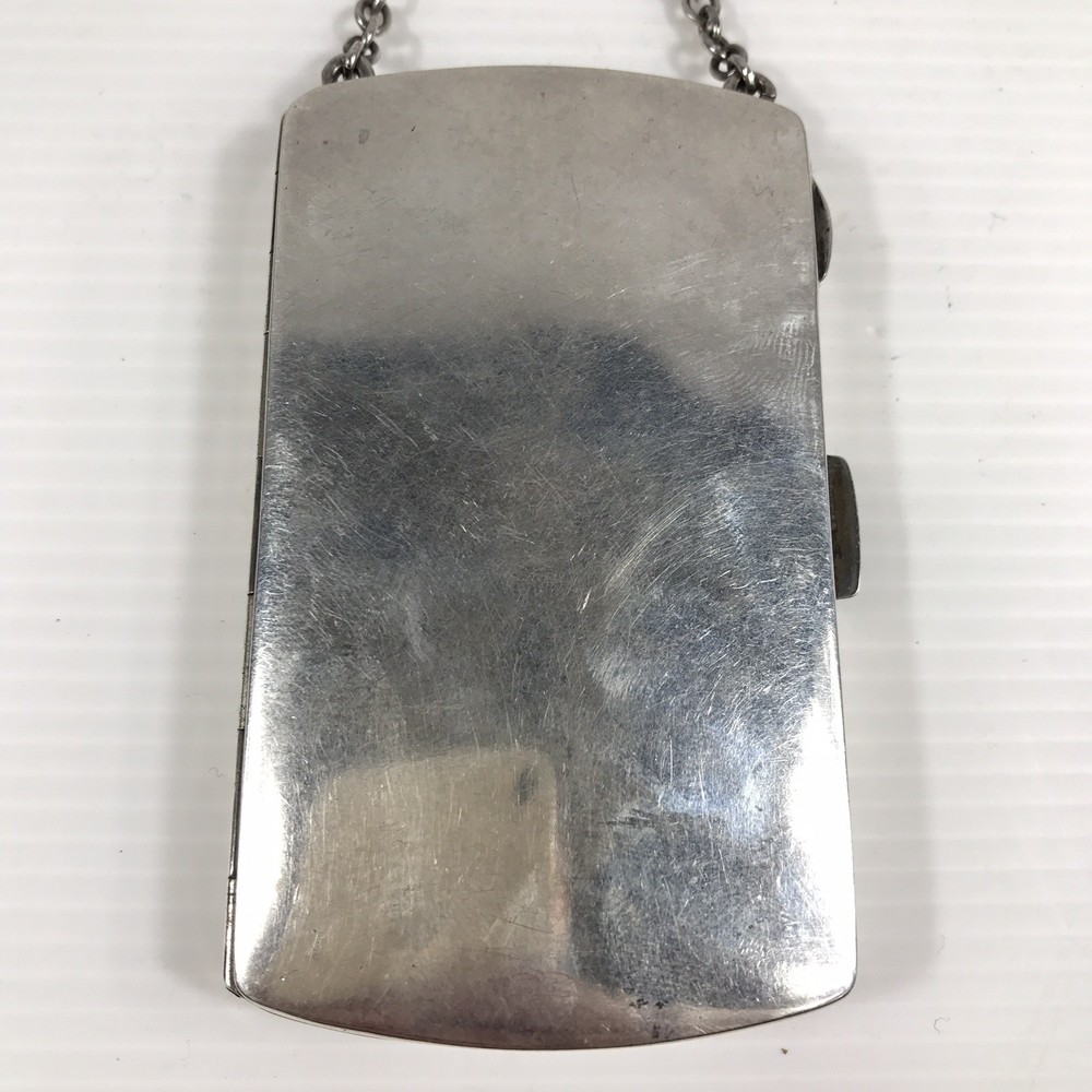 Antique Solid Silver Compact Combination Cigarette Case Henry Matthew's 1918 A/F