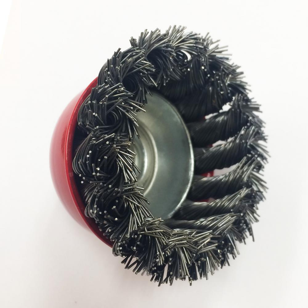 Robtec 3 in. Steel Knotted Cup Brush