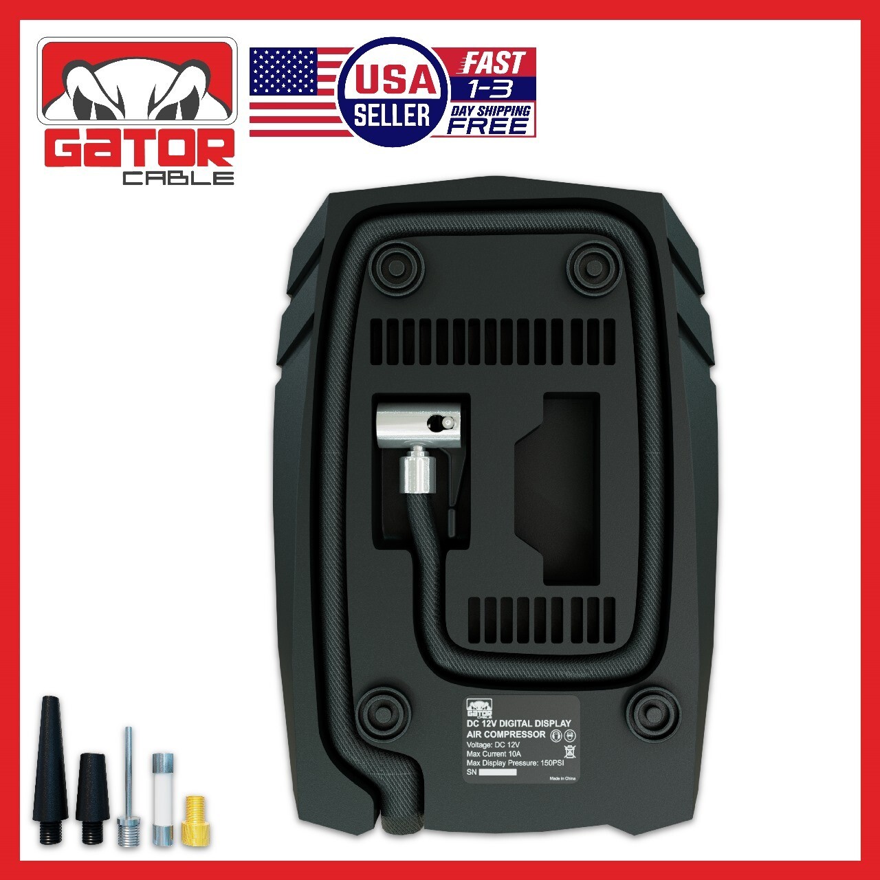 Car Tire Air Pump Inflator Compressor Digital Electric Auto Portable 150PSI 12V