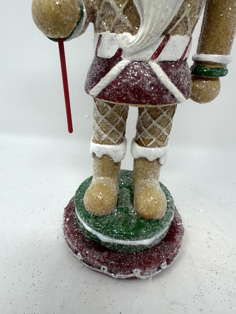 Glittered Gingerbread Nutcrackers, Candyland Nutcracker, Christmas, NEW 12.5"