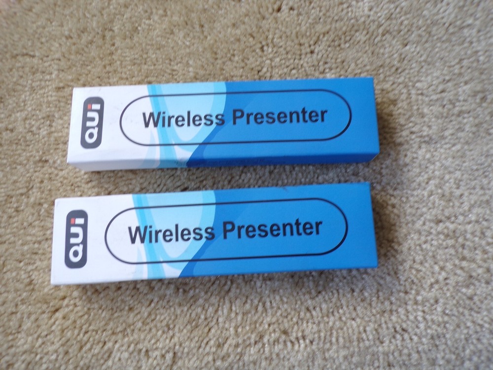 QUI RF 2.4GHz Wireless Presenter Remote Presentation Laser Pointer - Mac PC; t27