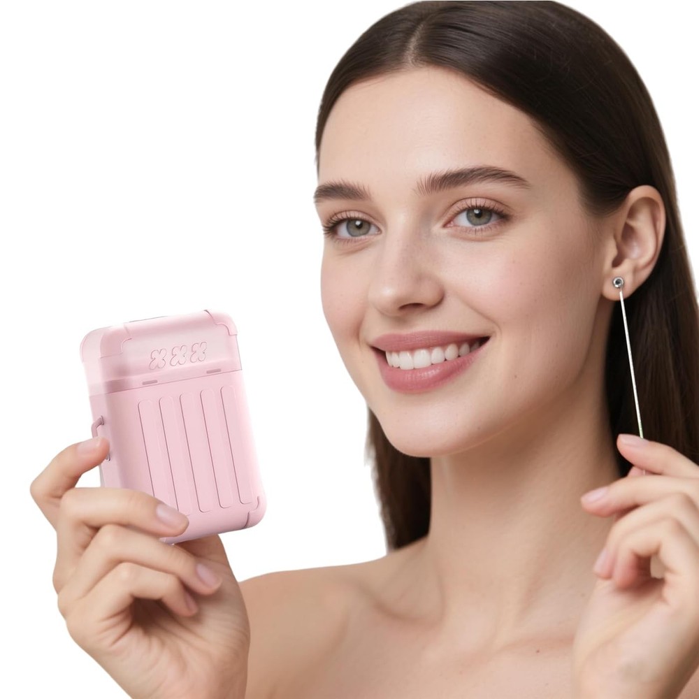 Ear Piercing Cleaning Kit – 240 Disposable Floss 15ml Solution