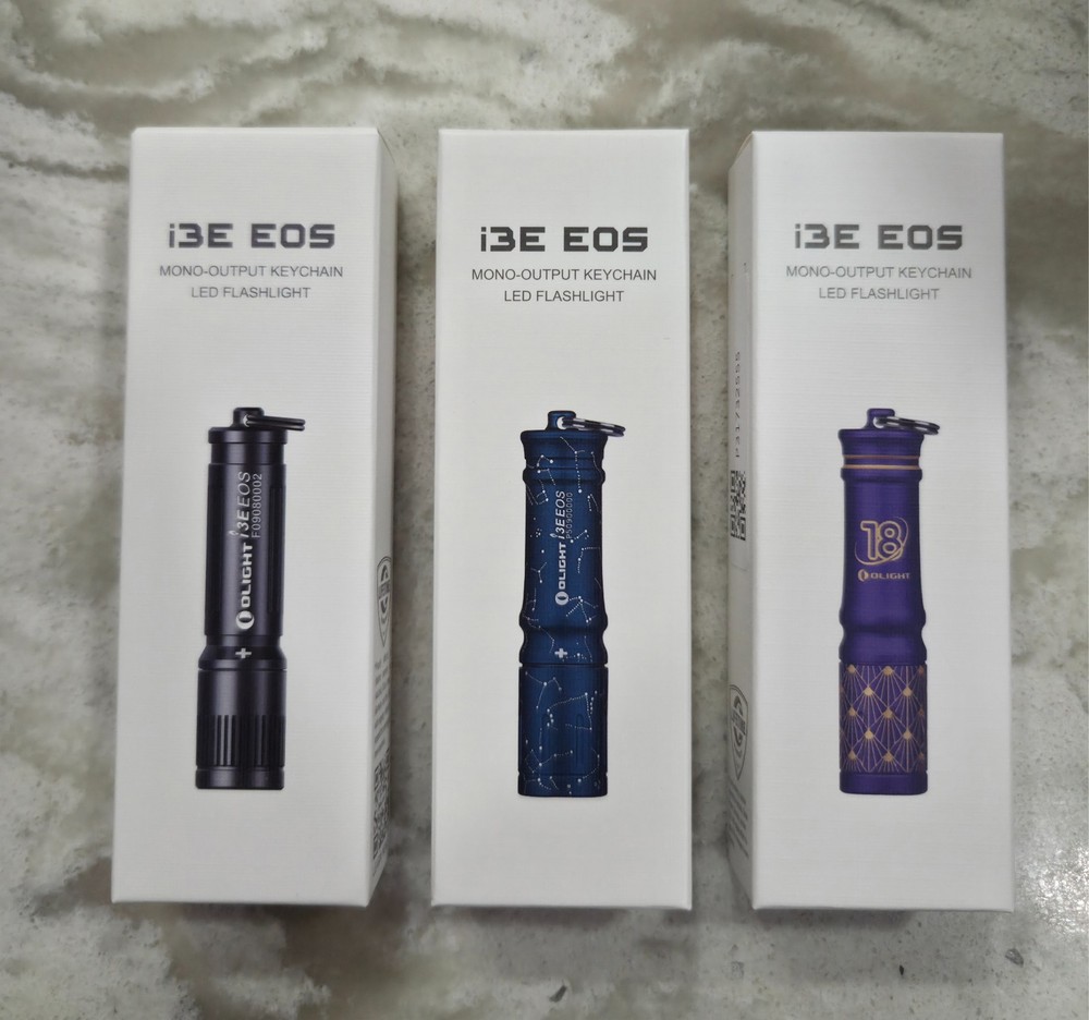 3 Pack Olight I3E EOS 90 Lumens Compact Keychain Flashlight (New/Sealed)