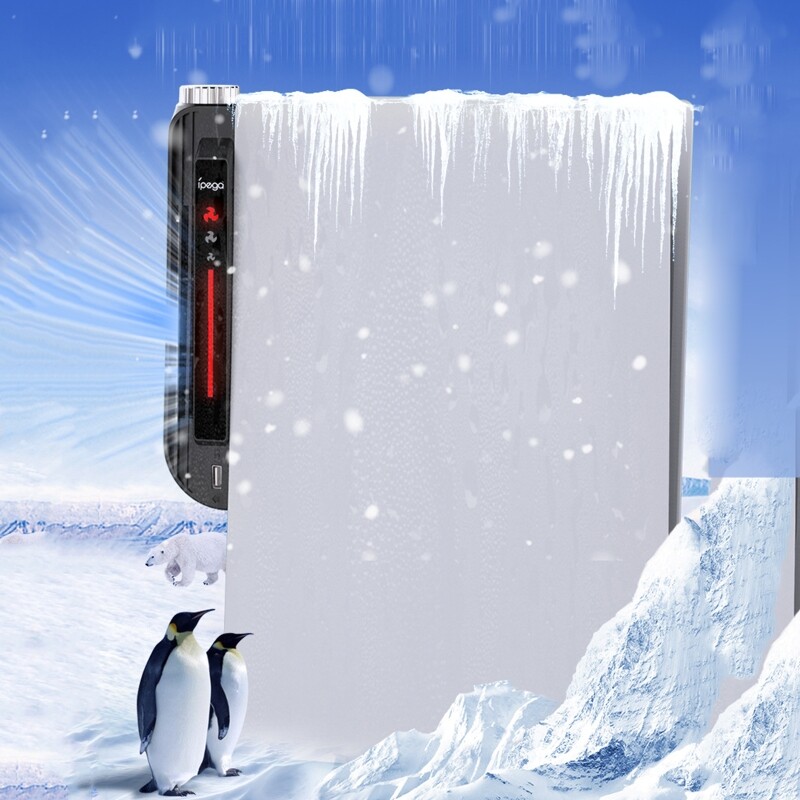 Console Host Cooling Fan with Light and Extended USB Port