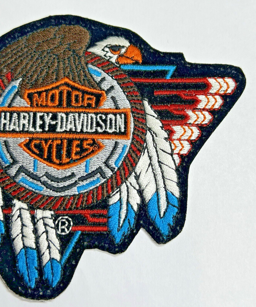 Authentic Vintage Harley-Davidson Wings Concho Feather Eagle Medium Patch Emblem