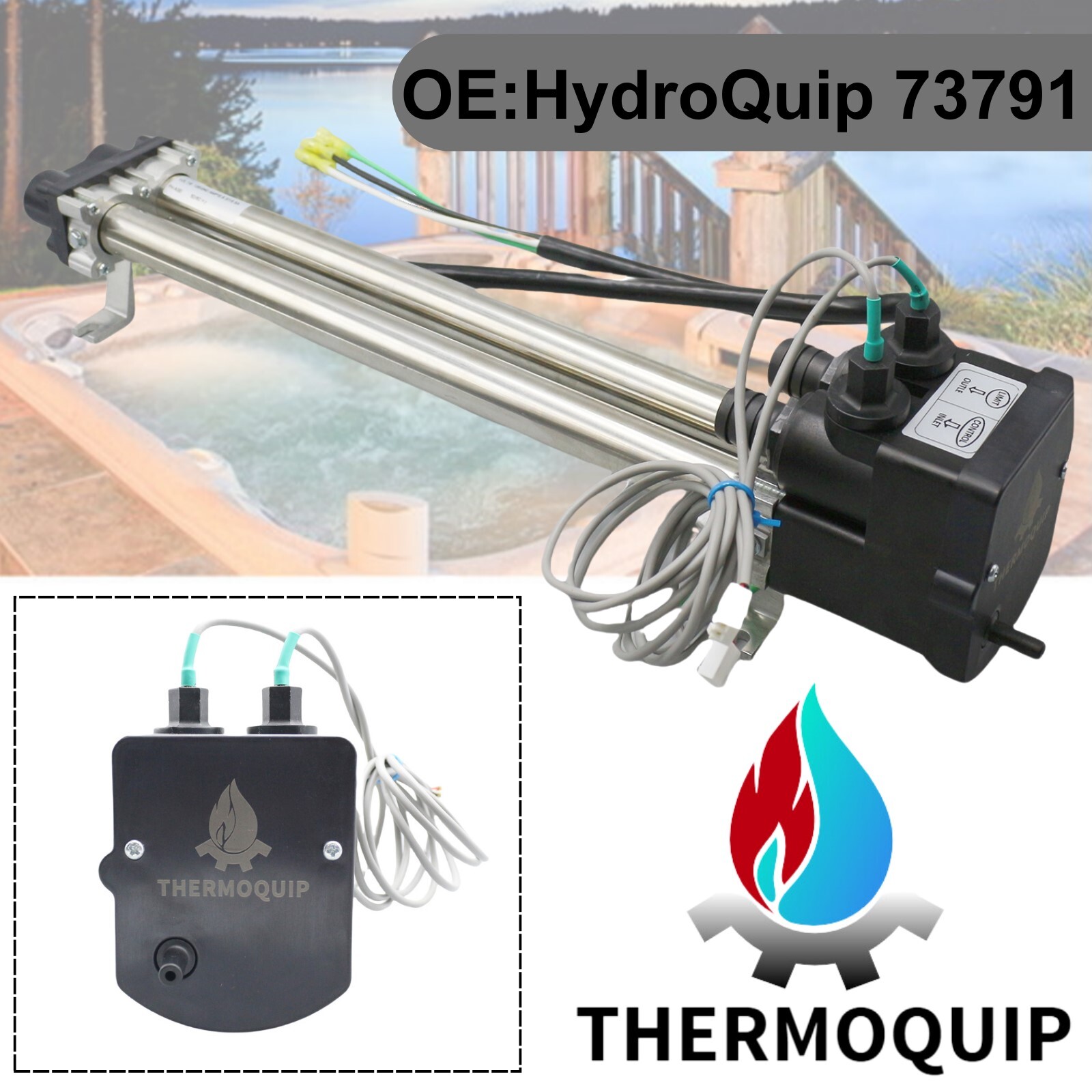 No-Fault Titanium Spa Heater For Spring/Watkins Tiger River 73790-6KW 73791-4KW