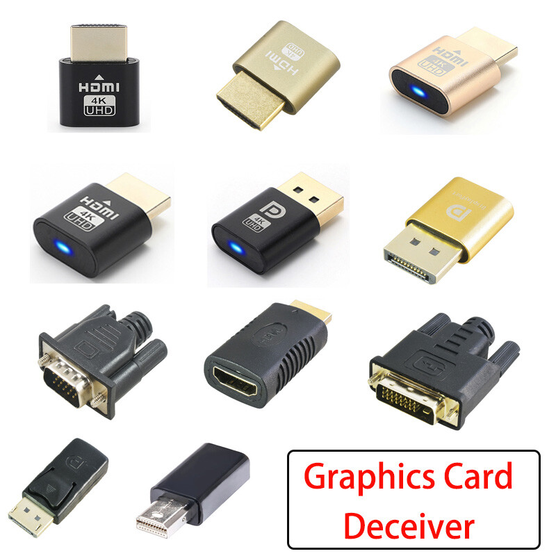 PC Computer Graphics Card Virtual Display HDMI / DP / VGA / DVI / Mini DP