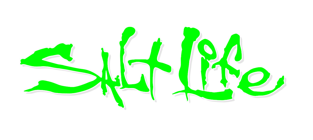 Salt Life Signature - CHOOSE Size & Color - Vinyl Decal Sticker - FREE S/H