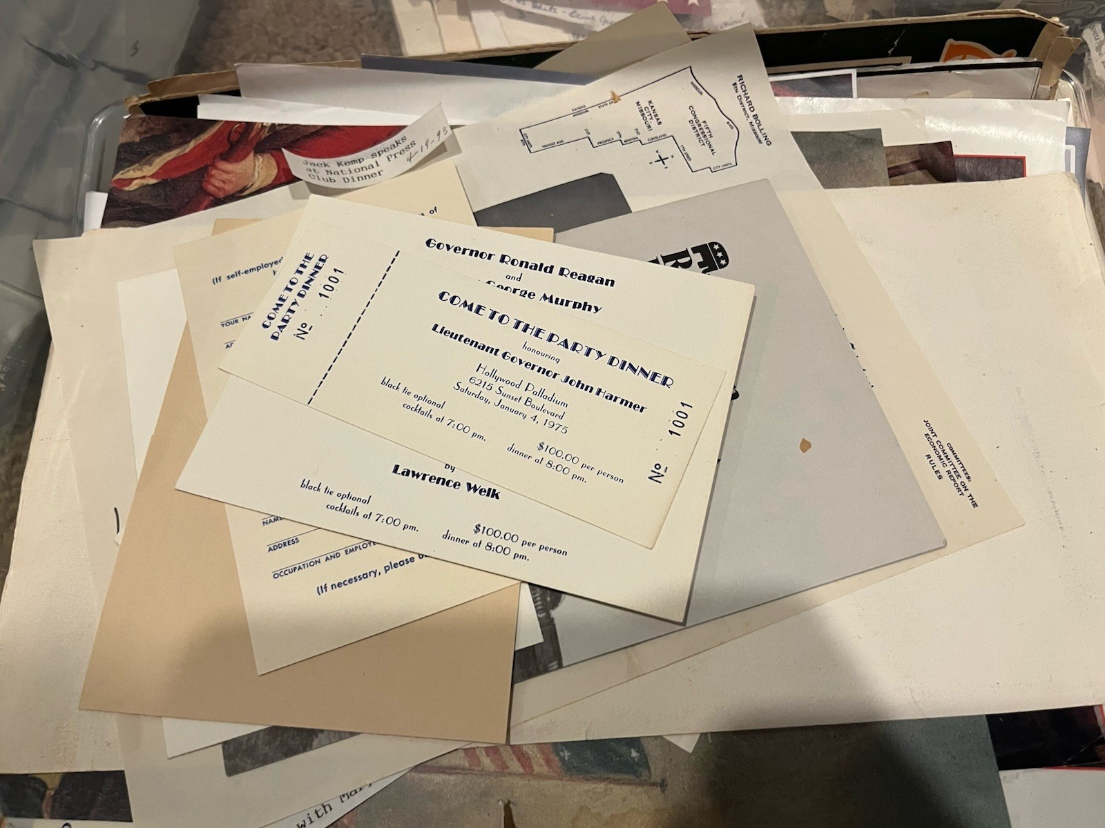 Political Ephemera Lot Paper, Pins, Collectibles, Stickers, Match By The Pound!