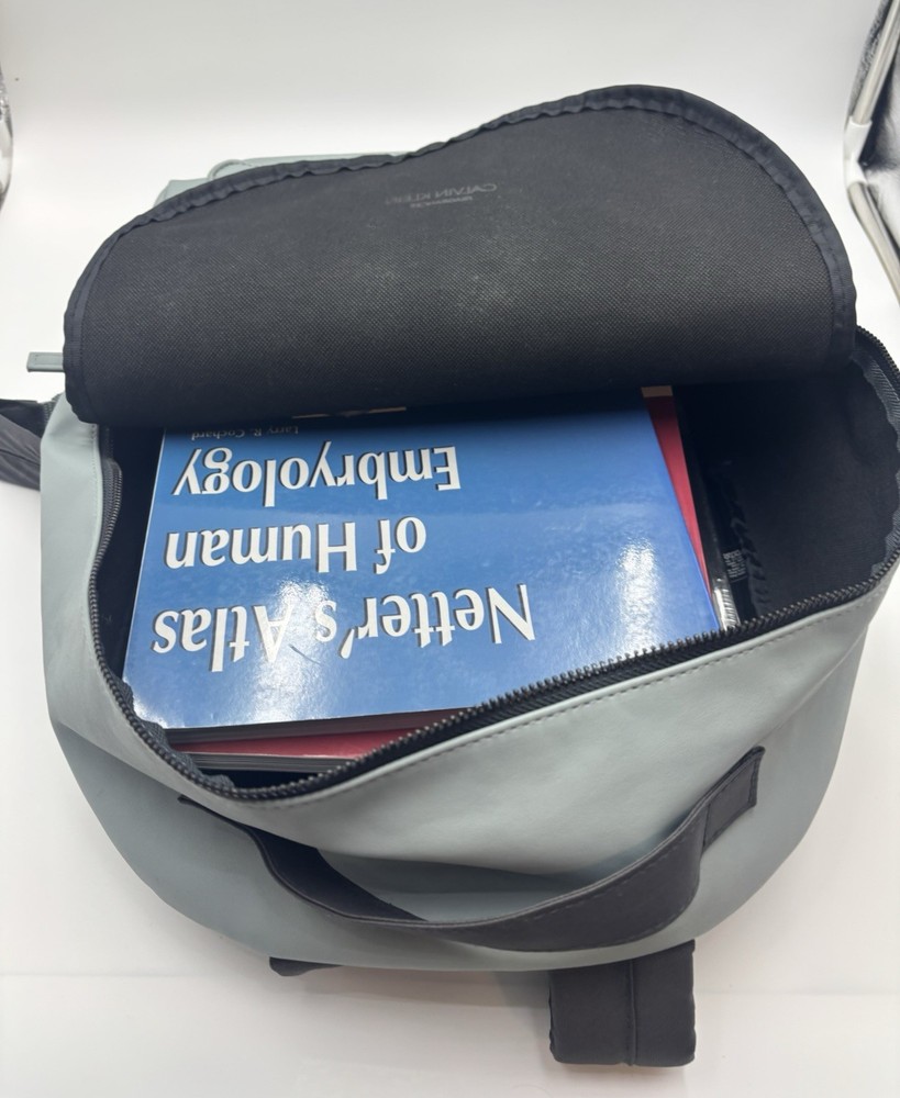 Calvin Klein Parfums Backpack Polyurethane Grey - 2 Pocket