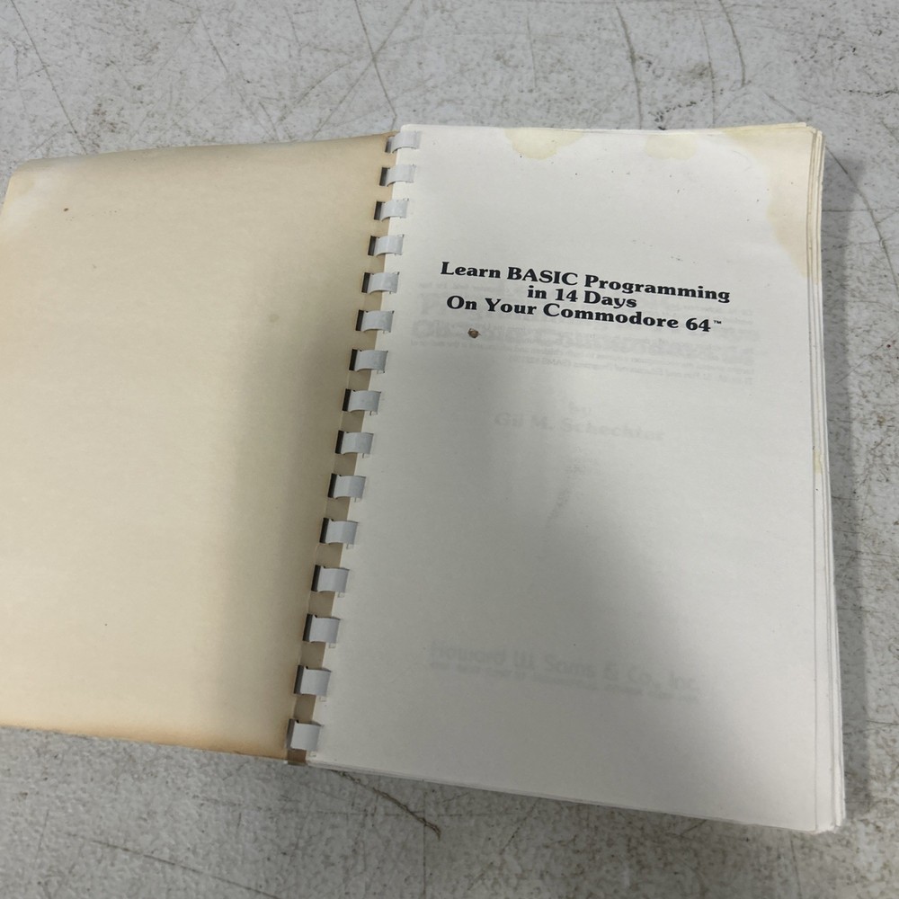 Learn BASIC Programming in 14 Days on your Commodore 64 1984 Spiral Bound