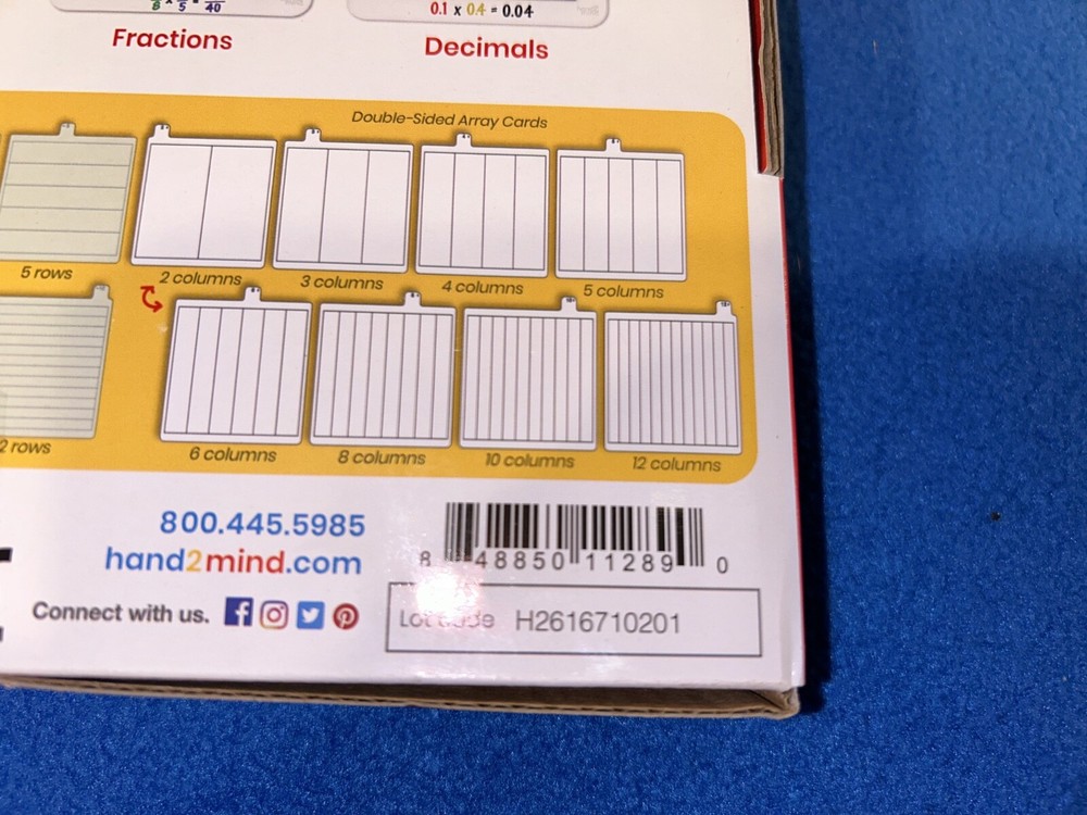 Hand2Mind Build-A-Grid Student Set Math Wipe Off Transparency Teaching Tool