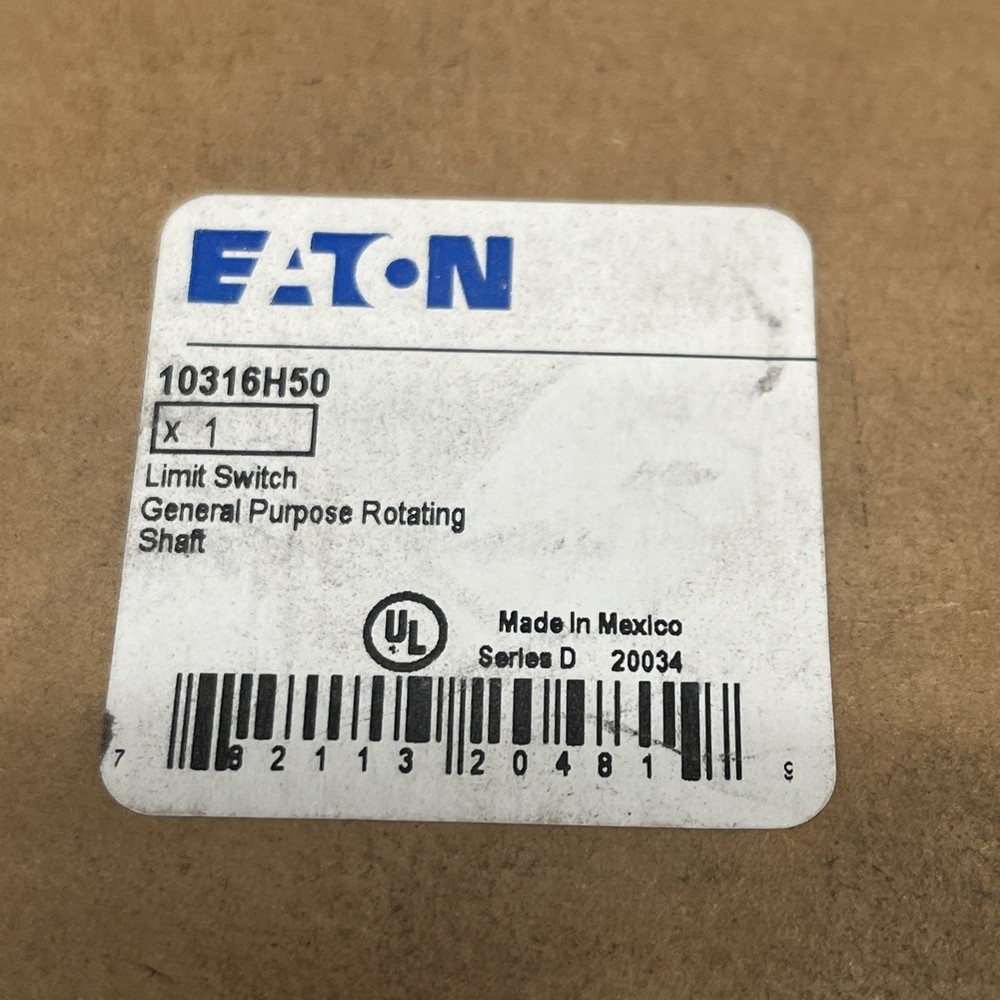 Eaton Limit Switch 10316H50 **MISSING TOP COVER**
