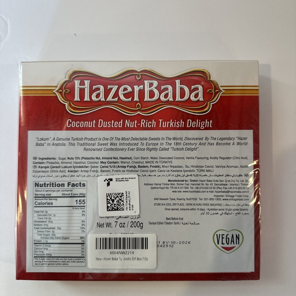 HazerBaba Coconut Dusted Nut-Rich