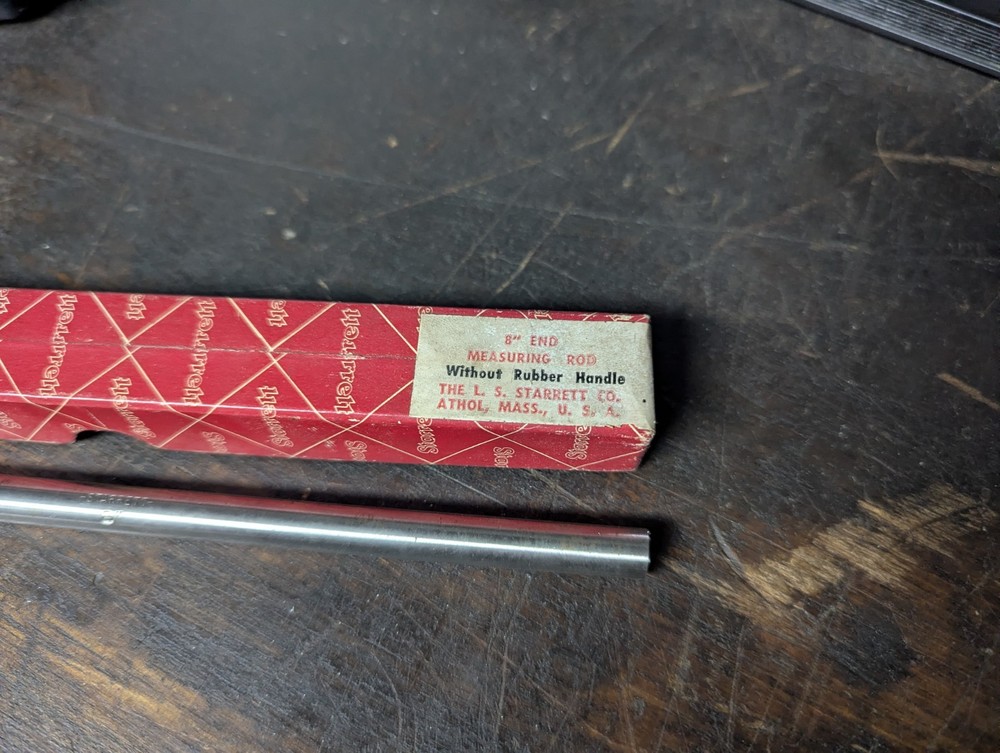 STARRETT END MEASURING ROD 6"
