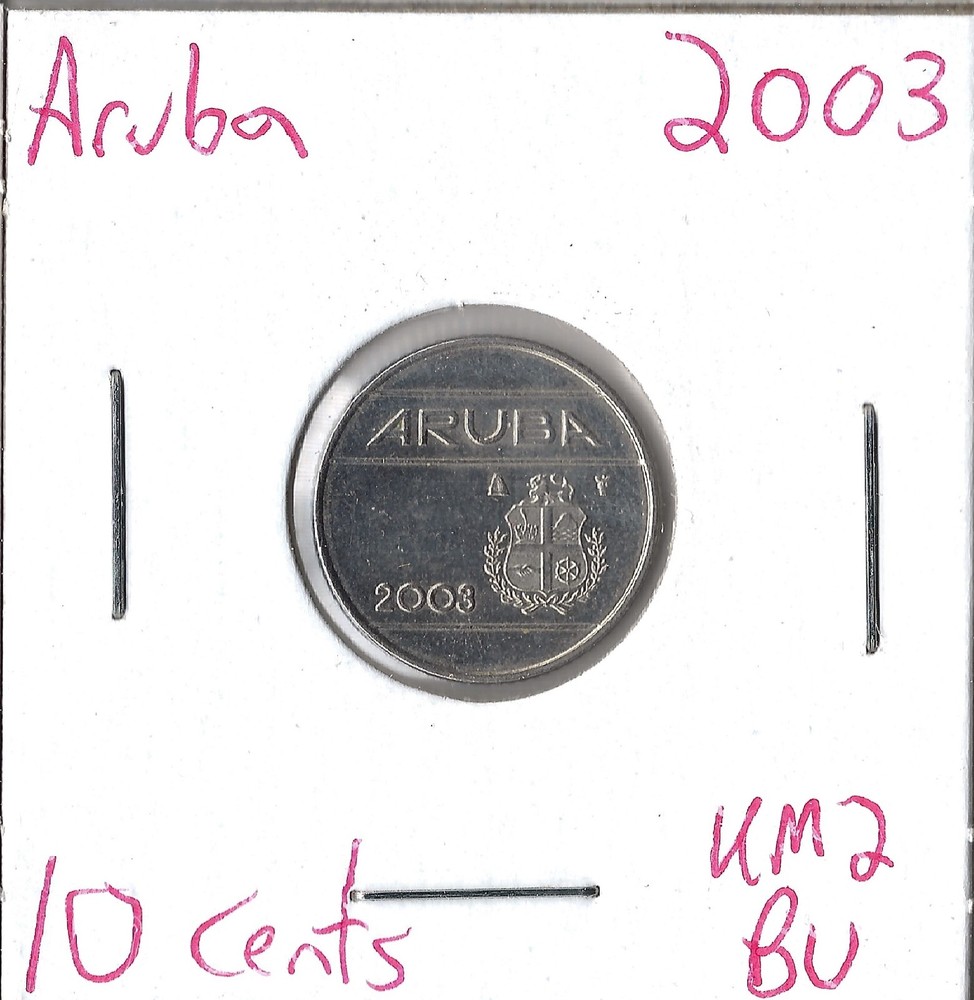 Coin Aruba 10 Cents 2003 KM2