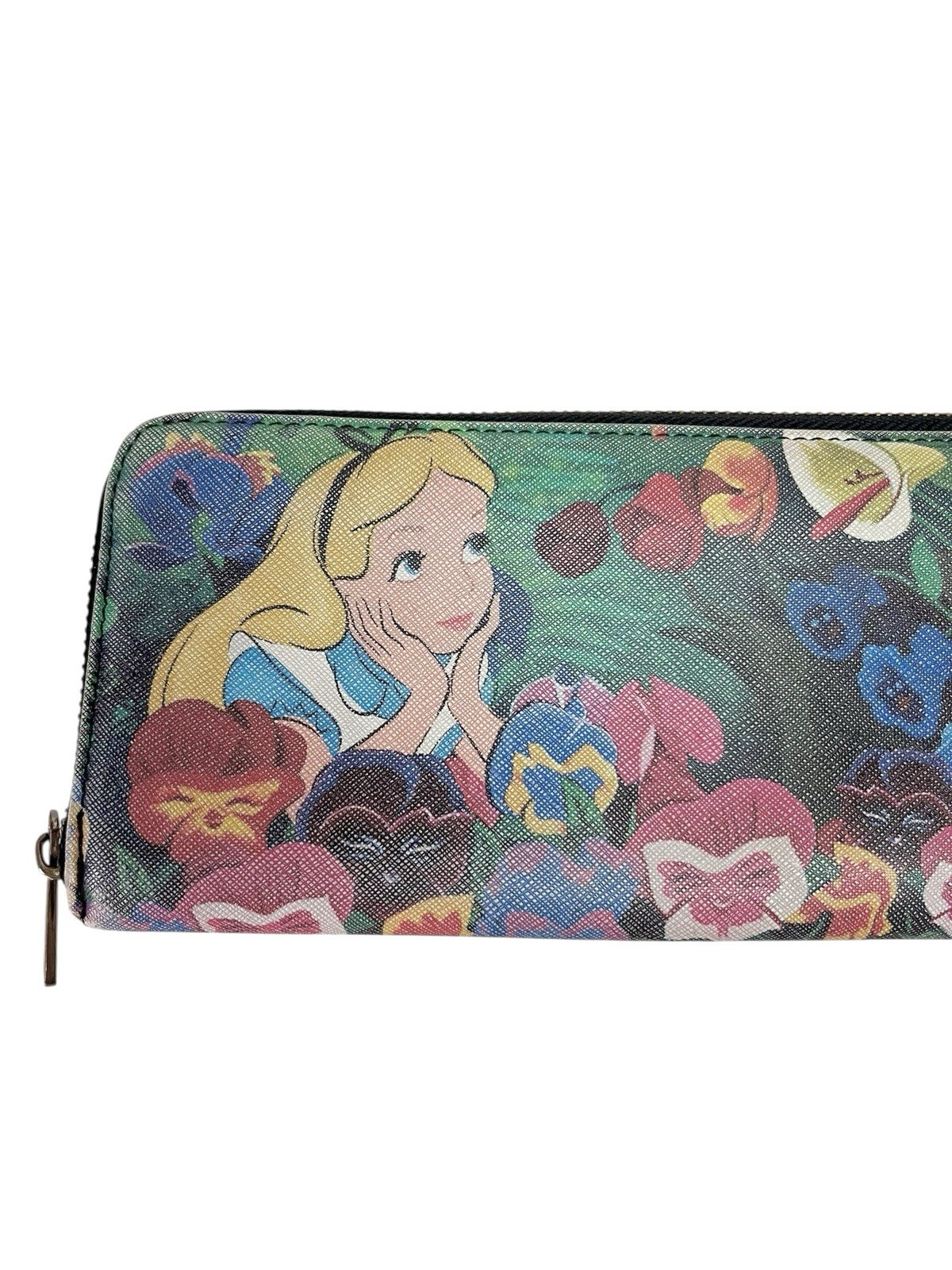 Loungefly Disney Alice in Wonderland Garden Zip Around Wallet Sold Out Retired