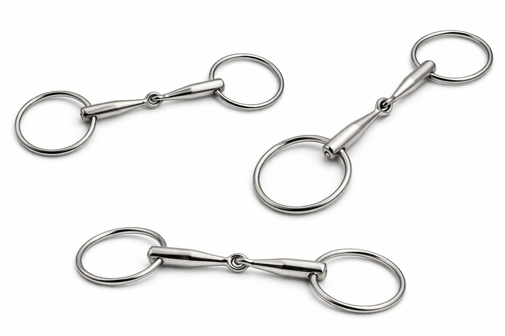 Titanium Horse Bit Anodised Loose Ring Snaffle – Lightweight & Gentle
