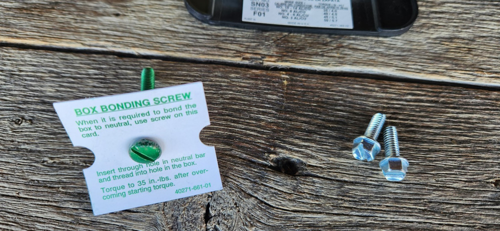 Square D SN03 Insulated Groundable Neutral Assembly Kit