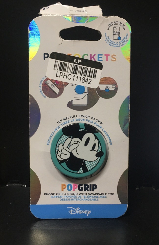 Pop-grip Mickey Mouse Pop socket: Blue