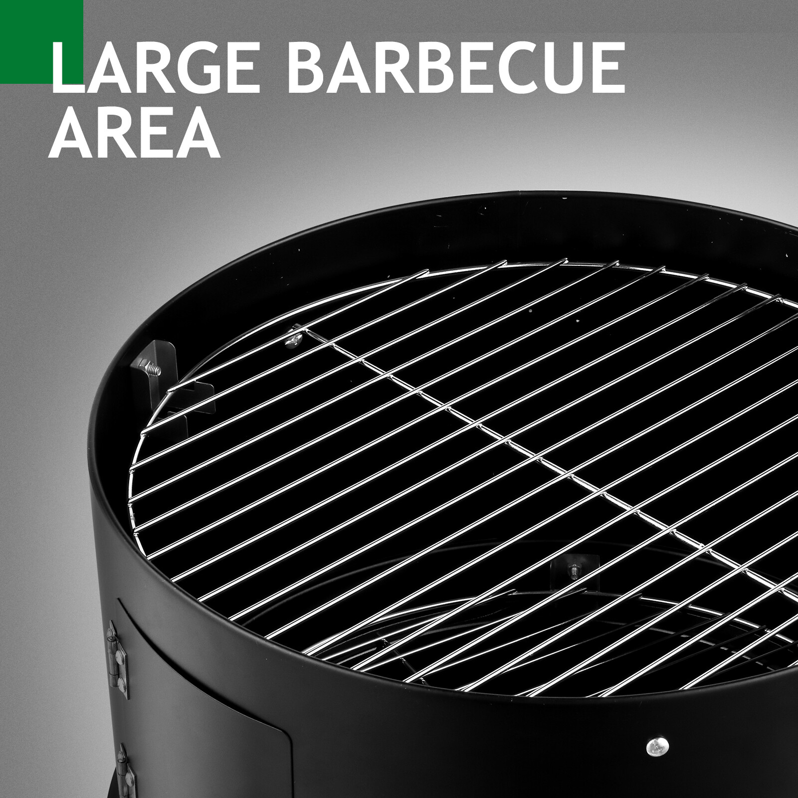 Charcoal Smoker BBQ Grill 3in1 Outdoor Vertical Smokers Portable Meat Cooker