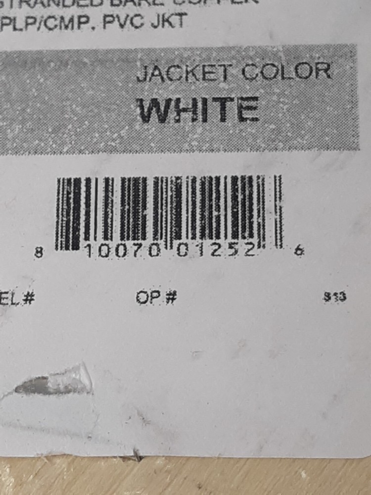 Structured Cable Products 22/4P-500 4C/22 AWG Stranded Plenum Security Alarm Ca