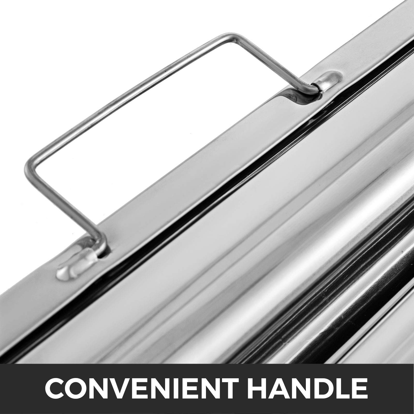 Pack of 6 Hood Filters 19.5W x 15.5H Inch, 430 Stainless Steel 5 Grooves