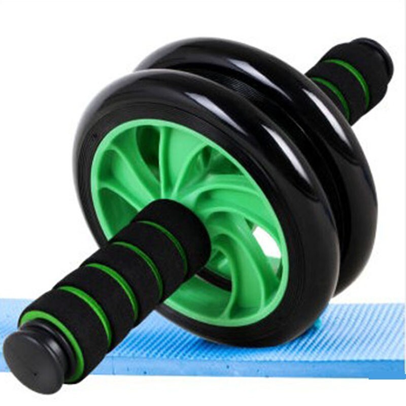 Double Wheel Ab Roller Core Strength Training Abdominal Roller - Green Color