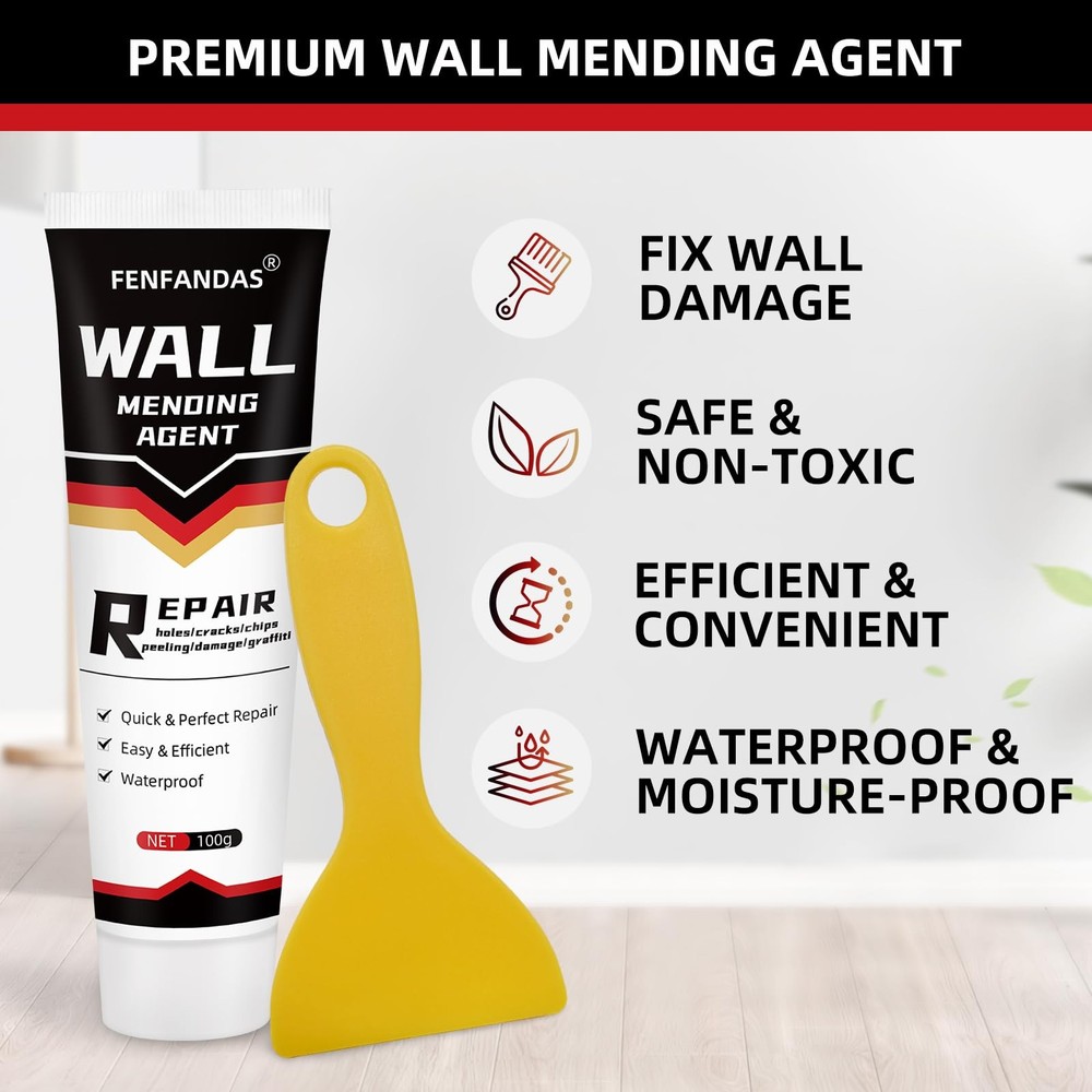 Drywall Repair Kit, Hole Patch Kit Spackle Wall White