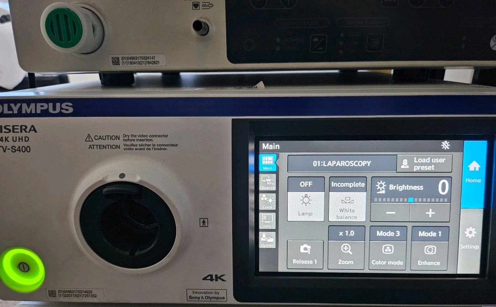 Olympus VISERA 4K UHD OTV-S400 CLV-S400 UHI-4 Endoscopy Video Camera System