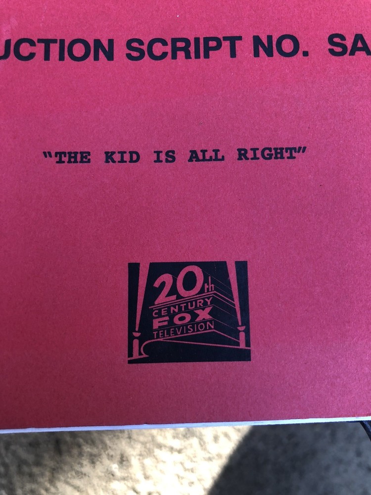 The Simpsons The Kid Is All Right 2013 Table Draft Production Script No SABF02