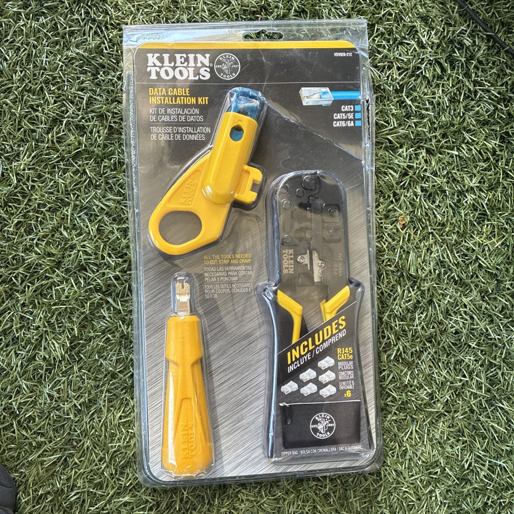 Klein Tools Data Cable Installation Kit With Zipper Pouch Model VDV026-212 New
