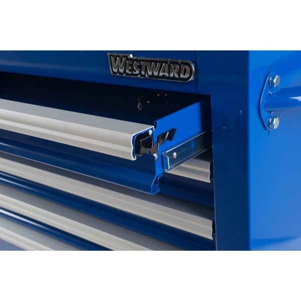 Westward 32H850 Westward Intermediate Chest, 3-Drawers, Powder Coated Blue,