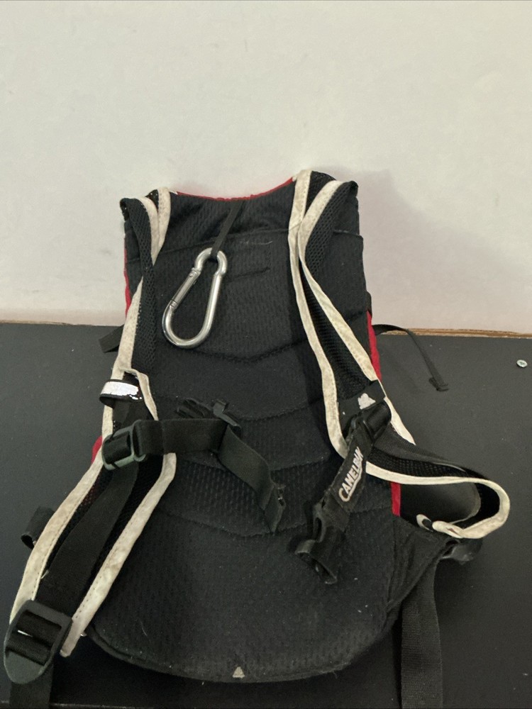 CamelBak Red With Flames Backpack Hydration Pack 2L Marks & Wear NO BLADDER BAG