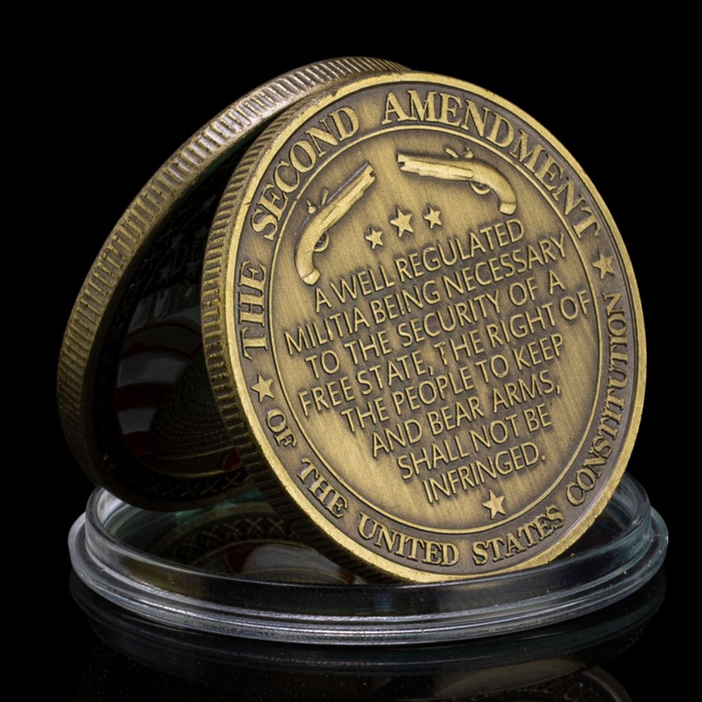 Don't Tread on Me 2nd Amendment Challenge Coin