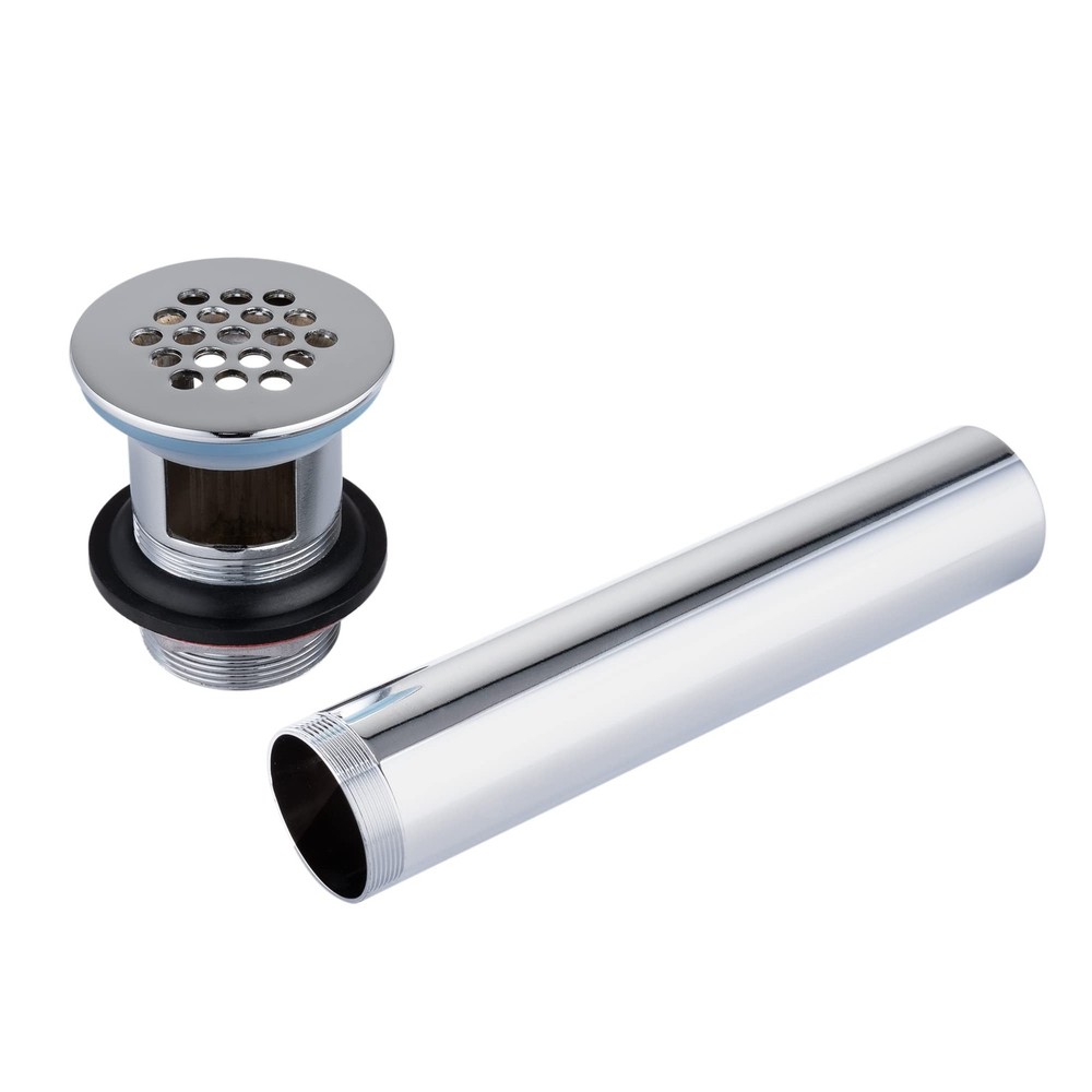 Grid Drain Strainer Assembly with Overflow for Bathroom Sink, P.O. Plug Grid ...