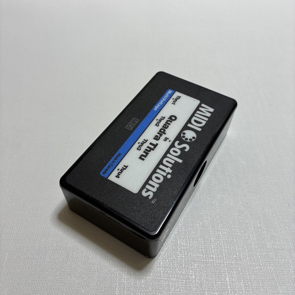 MIDI Solutions QUADRA THRU 4-output Active MIDI Thru Box