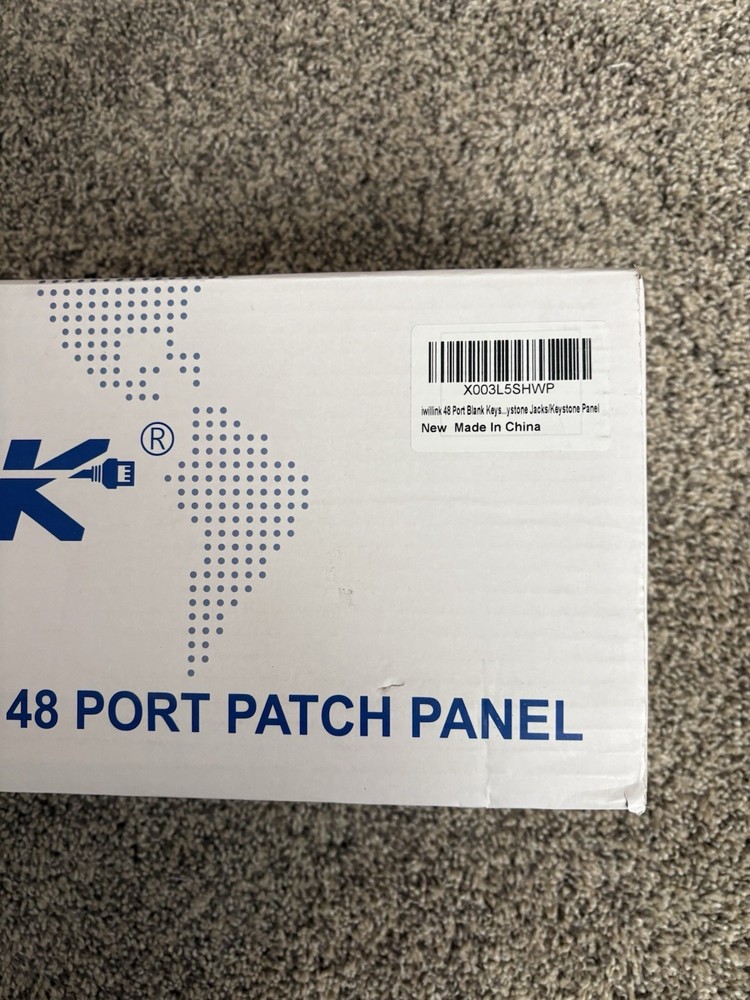 iwillink Blank 48-Port Keystone Patch Panel, 2U 19'' Rackmount/Wallmount