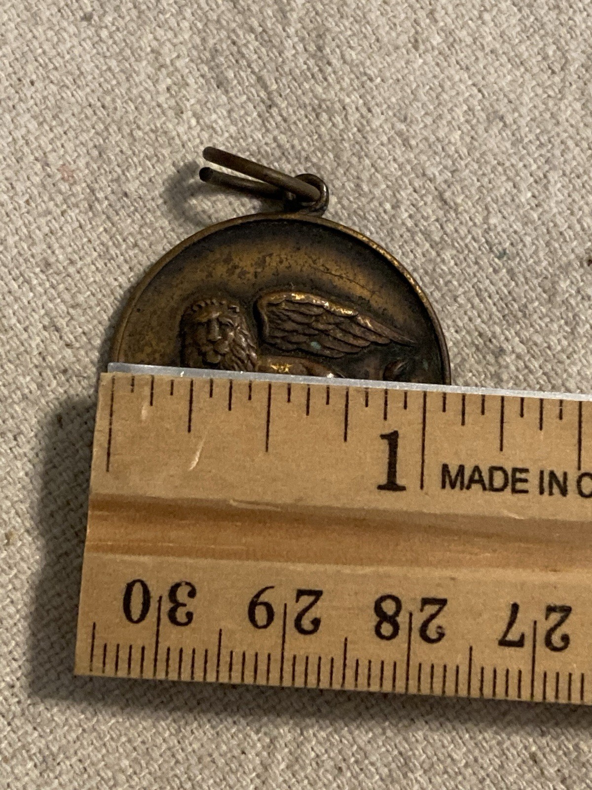 WWI US AEF ITALY 332ND INFANTRY 1928 Annual Reunion Medal New Castle PA Veteran