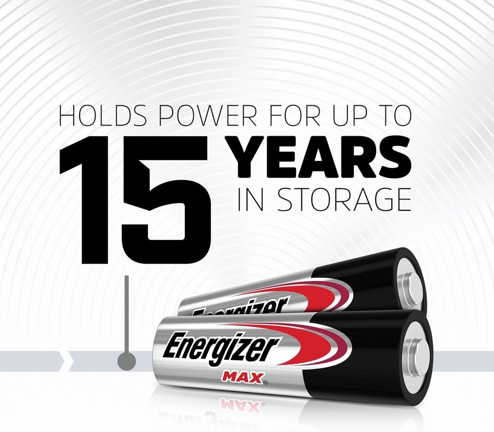 Energizer AA Batteries, MAX Double AA Battery Alkaline, 4 Count