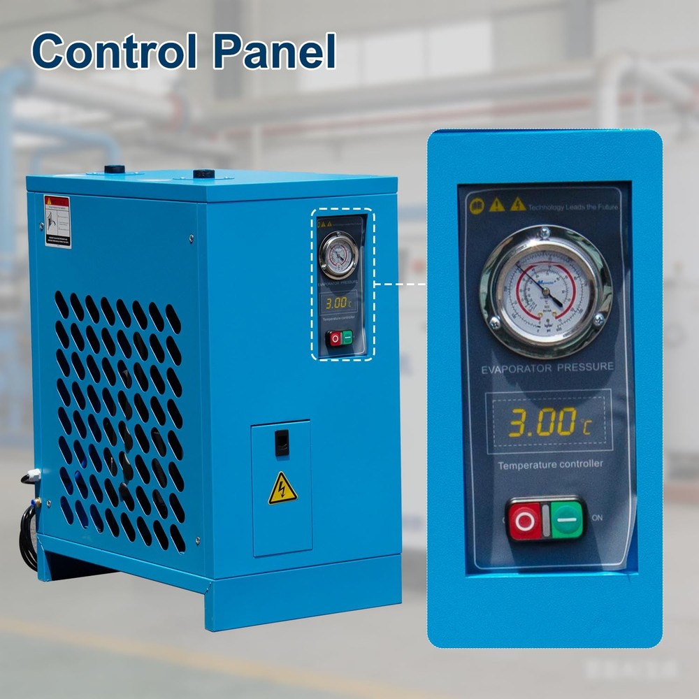 105CFM 220V Refrigerated Air Dryer Compressed Compressor For 30HP Compressor