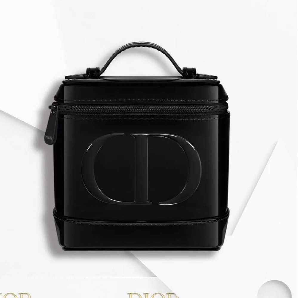 DIOR Novelty Vanity Pouch Case Black