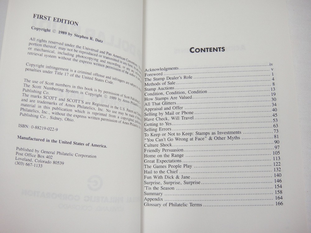 Top Dollar Paid Postage Stamp Selling Guide Book by Stephen Datz 1989 FE NOS