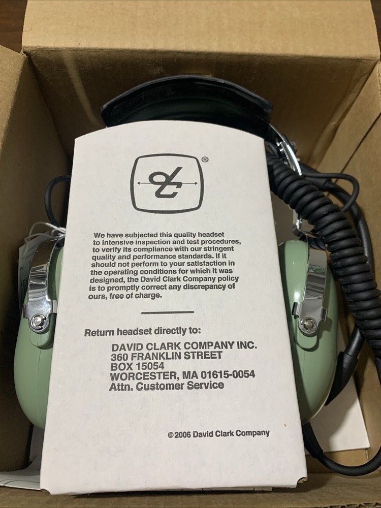 David Clark Communication Headset Model H4230