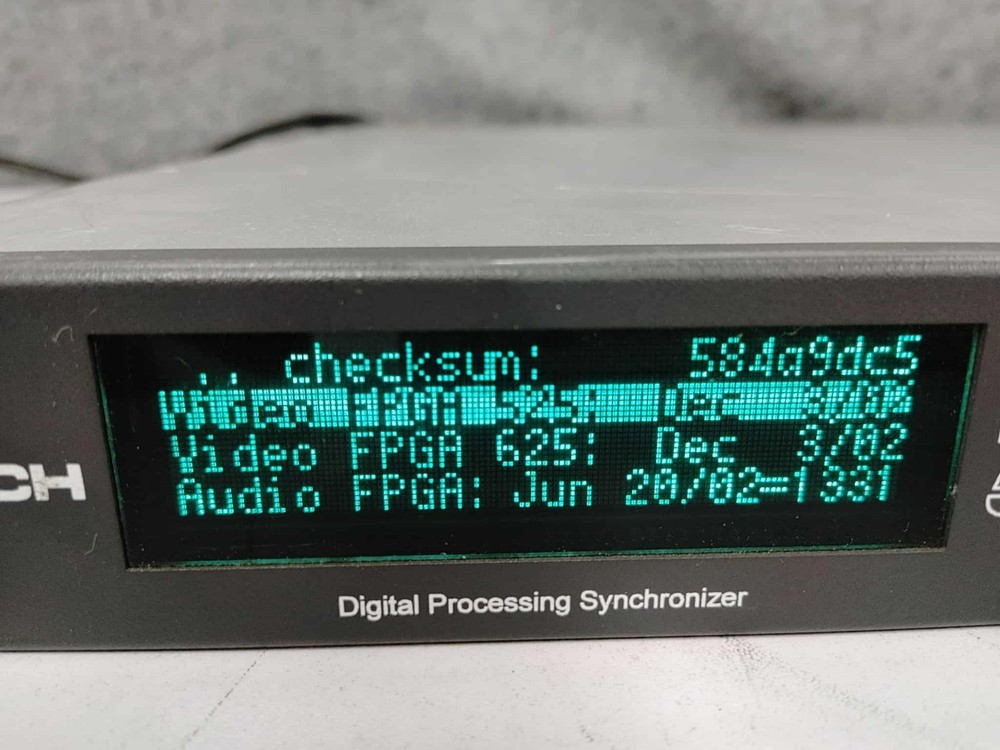 LEITCH DPS-575 9 DIGITAL MULTI CHANNEL PROCESSING SDI SYNCHRONIZER w PAL Option