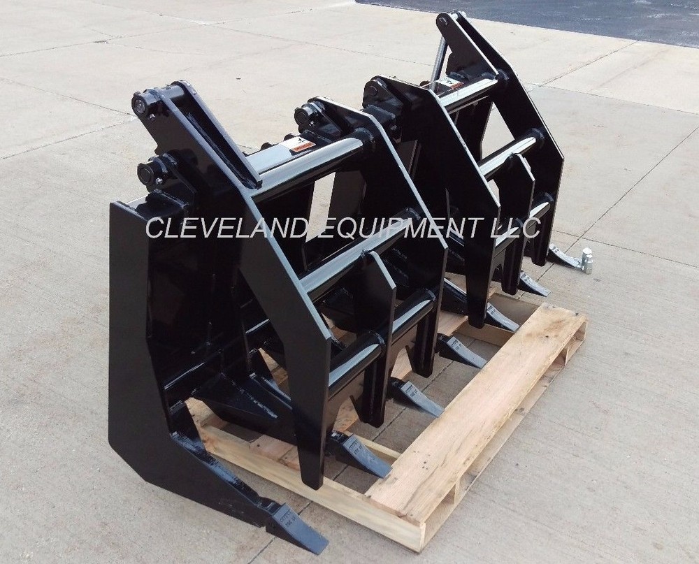84" SEVERE-DUTY ROOT GRAPPLE RAKE ATTACHMENT Caterpillar Skid-Steer Loader 7'