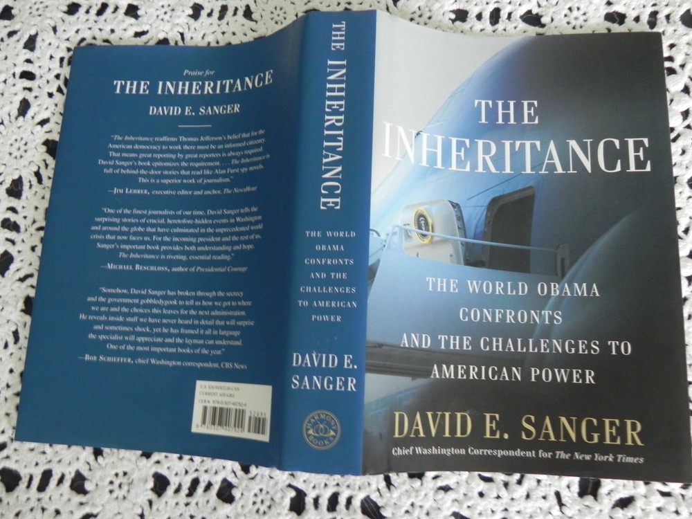 THE INHERITANCE by DAVID E. SANGER SIGNED STATED 1ST EDITION 1ST PRINTING HB